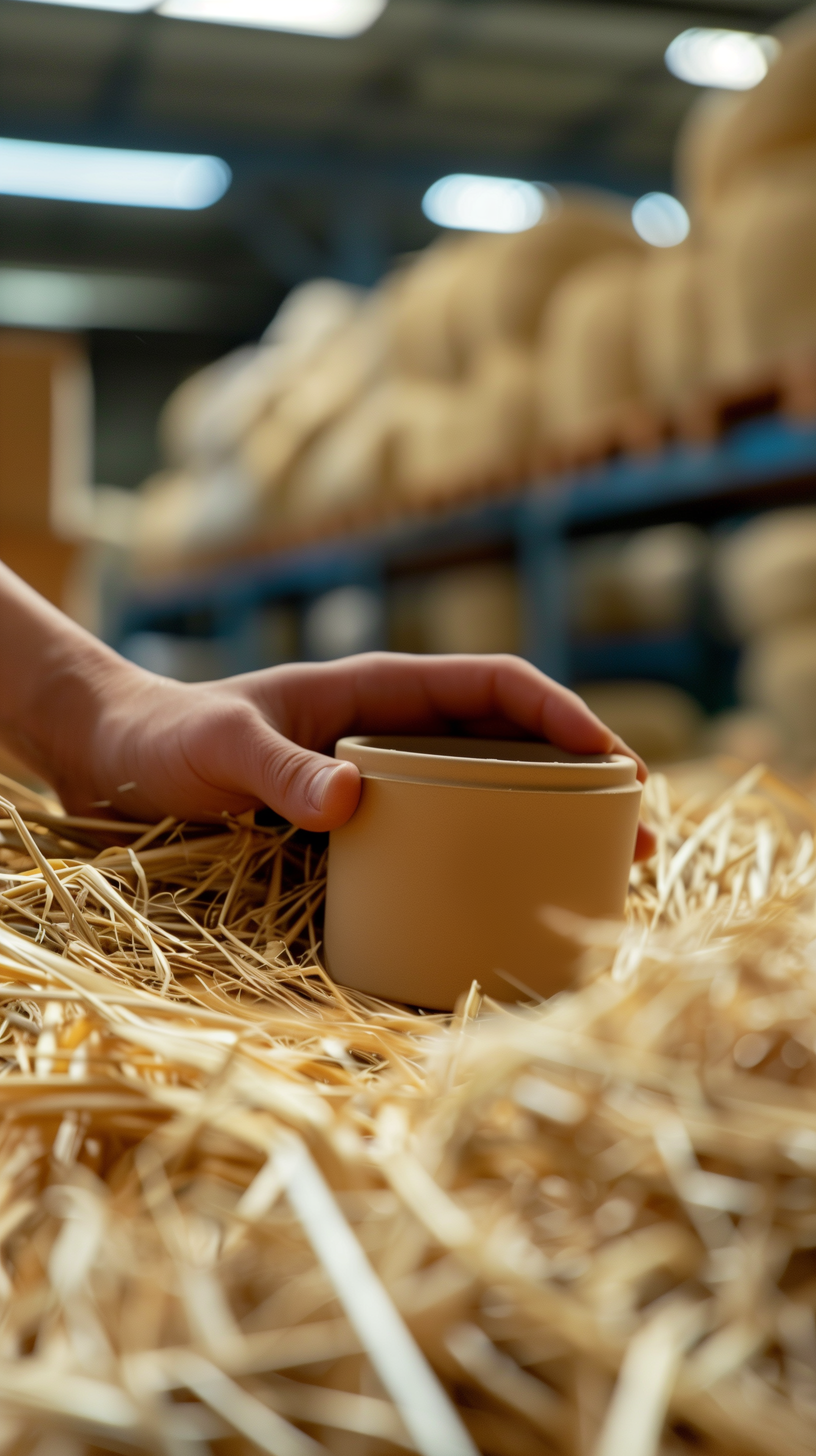 Wheat Straw Biodegradable Jar